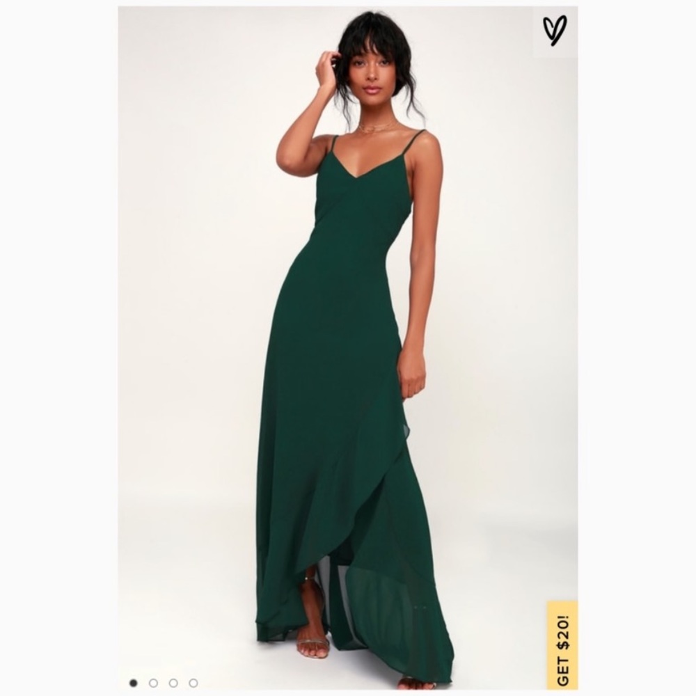 Lulus Lace-up Maxi dress
